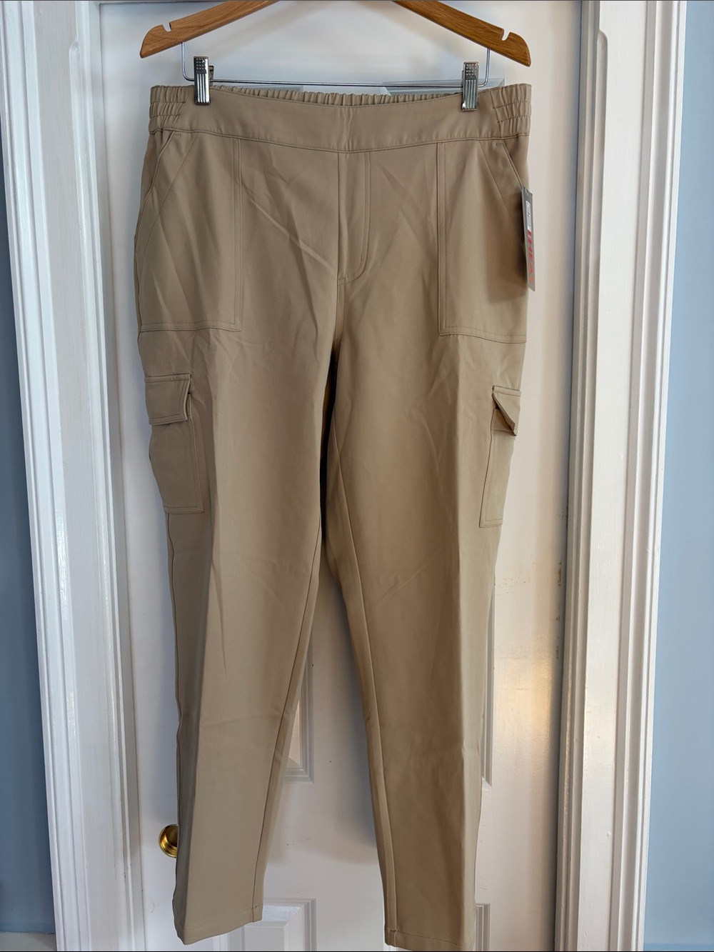 32 Degrees Beige Straight-Leg Cargo Pants